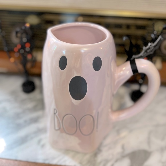 ✨NEW👻Rae Dunn 2024 Pink Iridescent Ghost Pitcher💖 - Picture 3 of 11